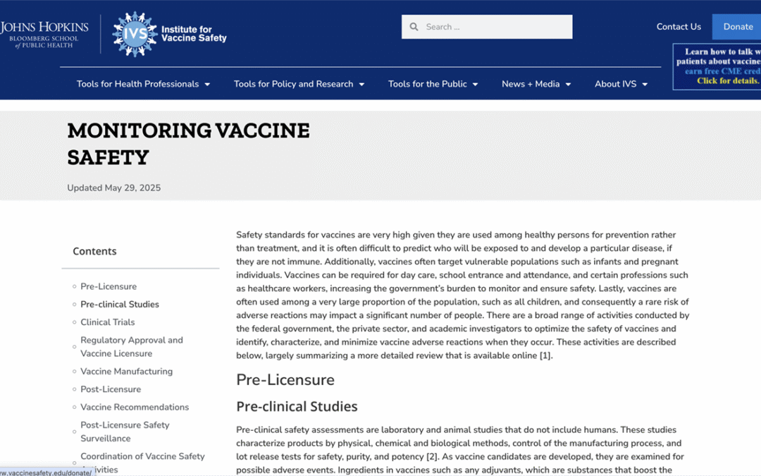 Monitoring Vaccine Safety