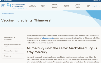 Vaccine Ingredients: Thimerosal